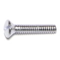 Midwest Fastener #6-32 x 3/4 in Slotted Oval Machine Screw, Chrome Plated Steel, 20 PK 68566